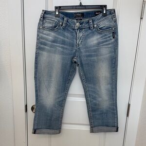 Silver Jeans Light Blue Cropped Denim